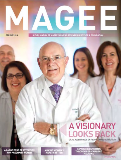 Cover of Magee Magazine Spring 2014